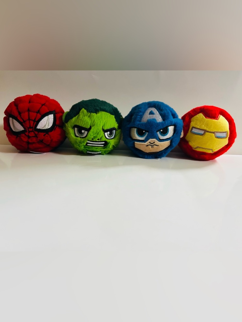 Ty Beanie Bouncers Marvel Set: Captain America, Iron Man, Hulk & Spider-Man- NWT